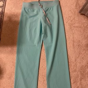FIGS small FRESH AQUA Livingston scrub pants